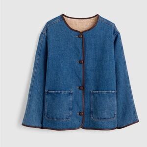 Madewell Reversible Denim & Sherpa Jacket